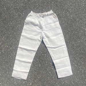 talbots irish linen pants